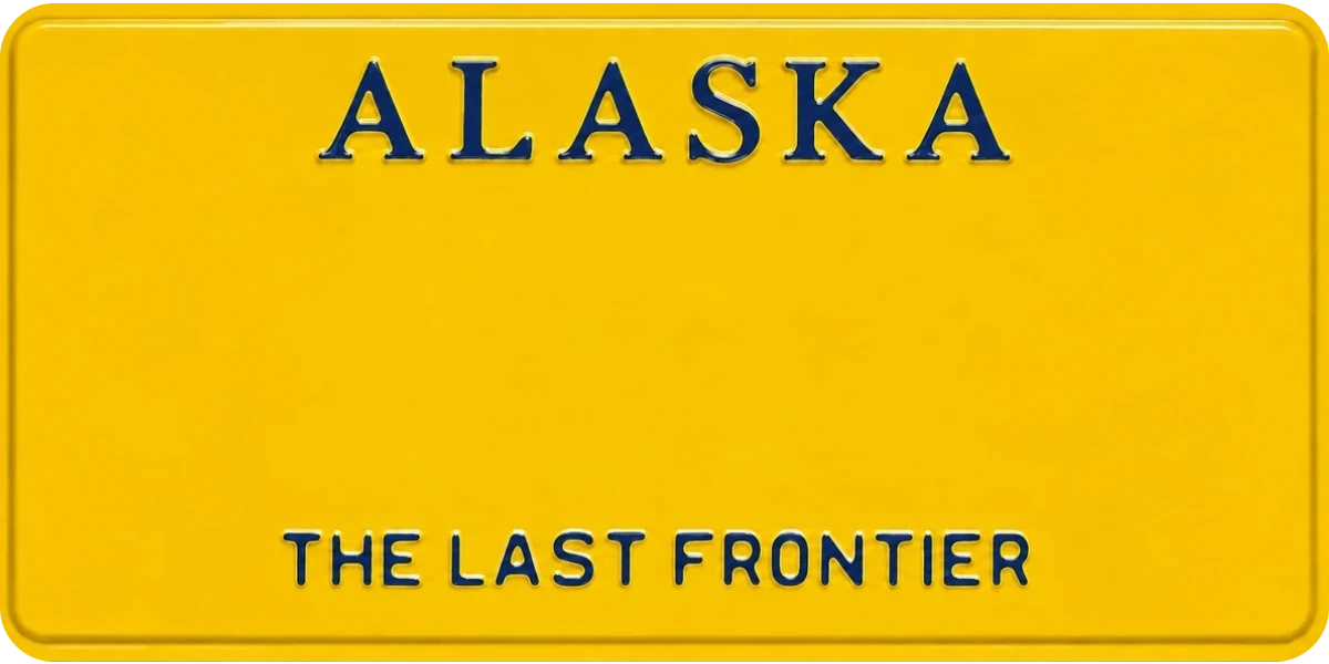 Alaska license plate visualization