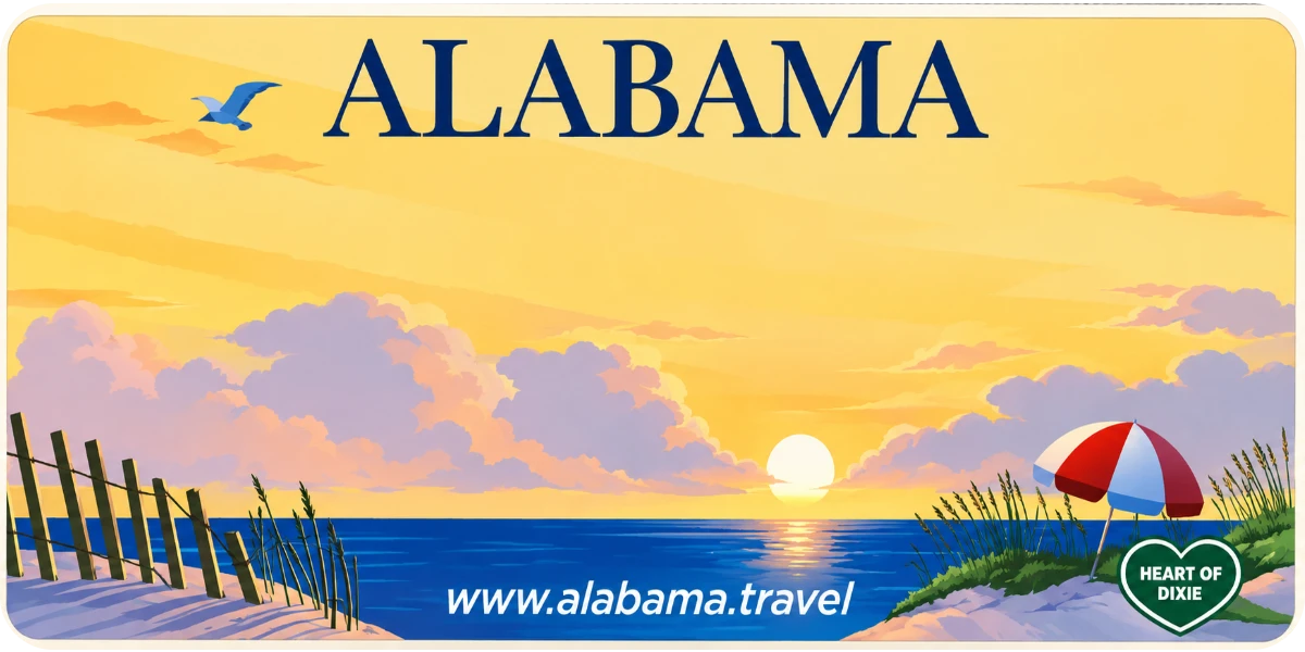 Alabama license plate visualization
