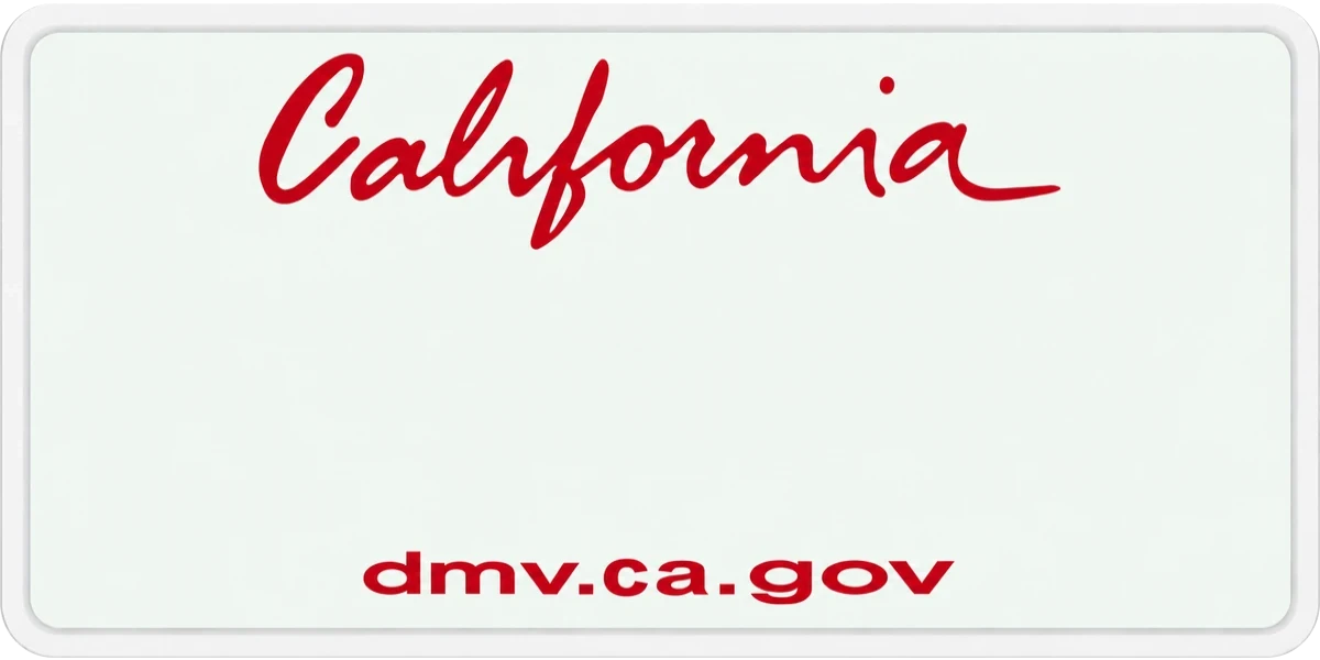 California license plate visualization