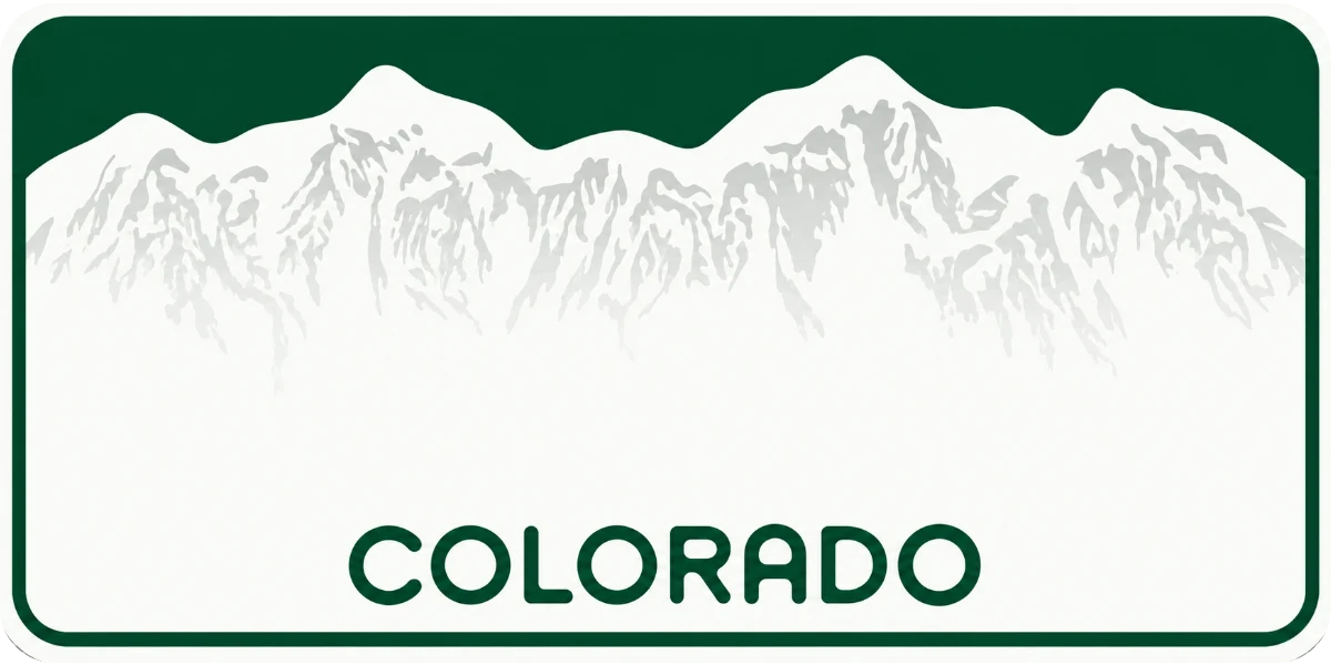 Colorado license plate visualization