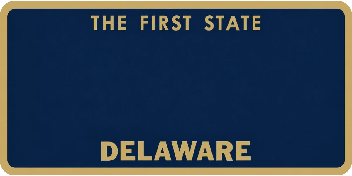 Delaware license plate visualization