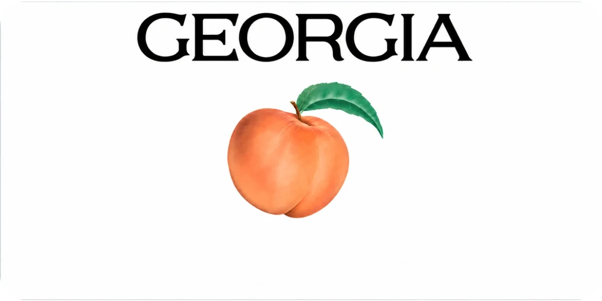 Georgia license plate visualization