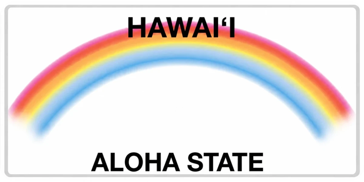 Hawaii license plate visualization