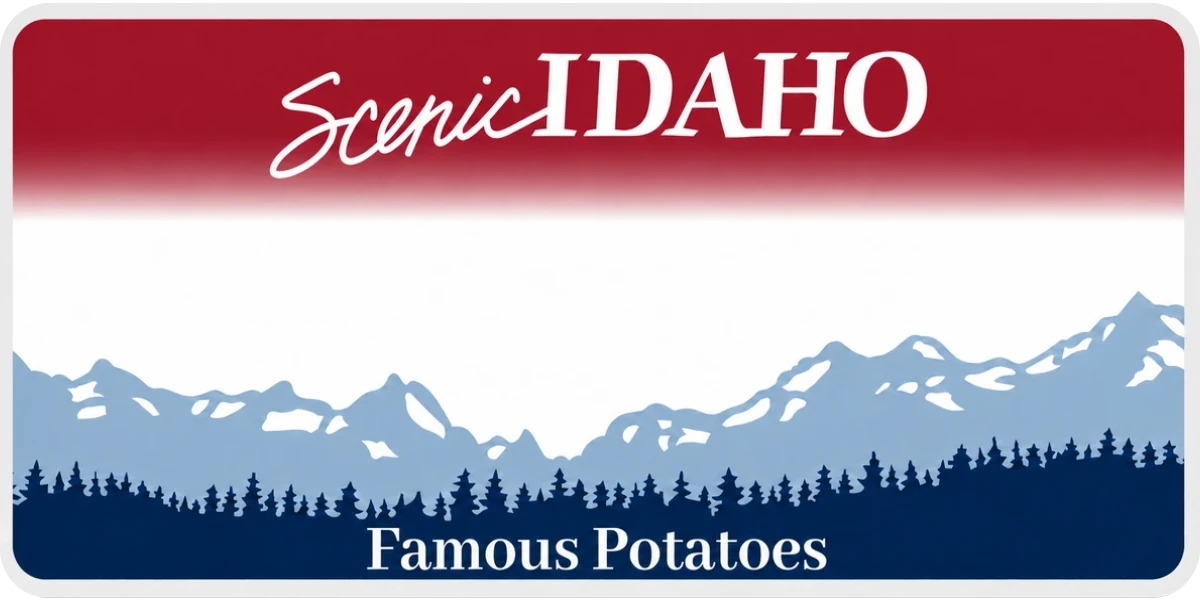 Idaho license plate visualization