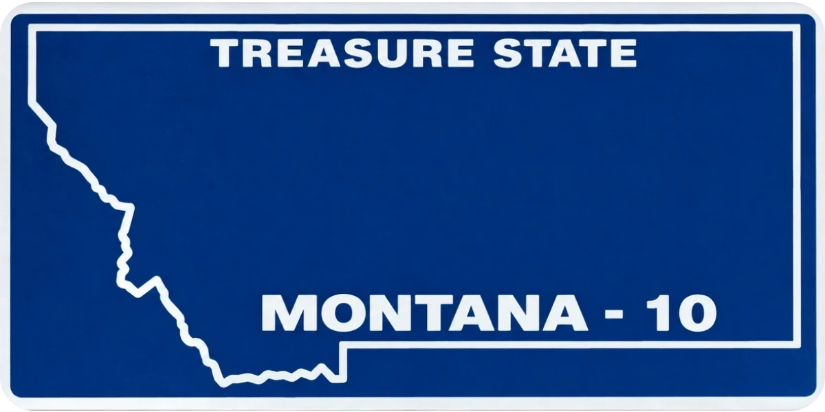 Montana license plate visualization