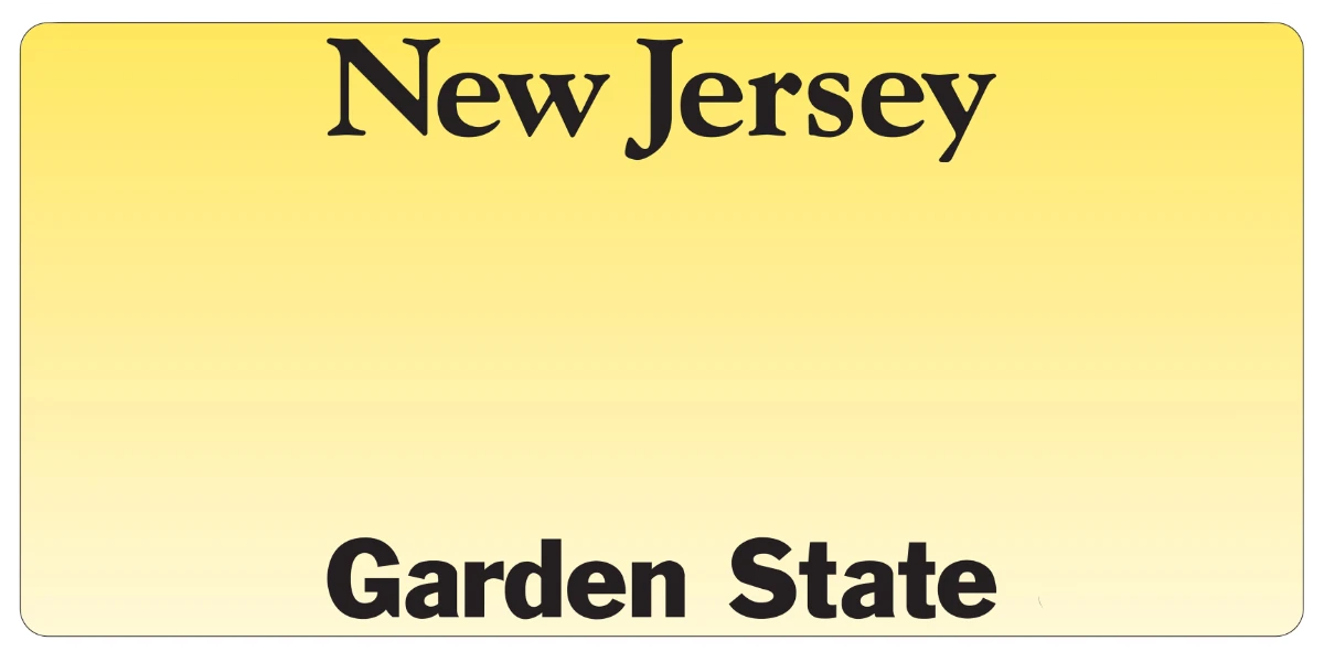New Jersey license plate visualization