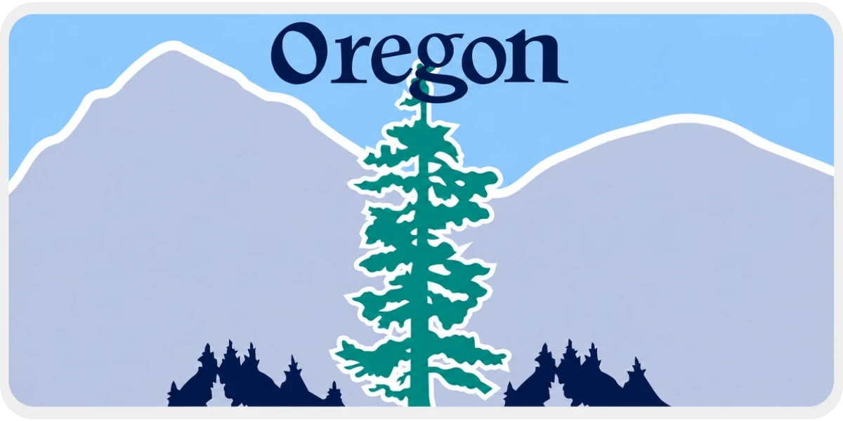 Oregon license plate visualization