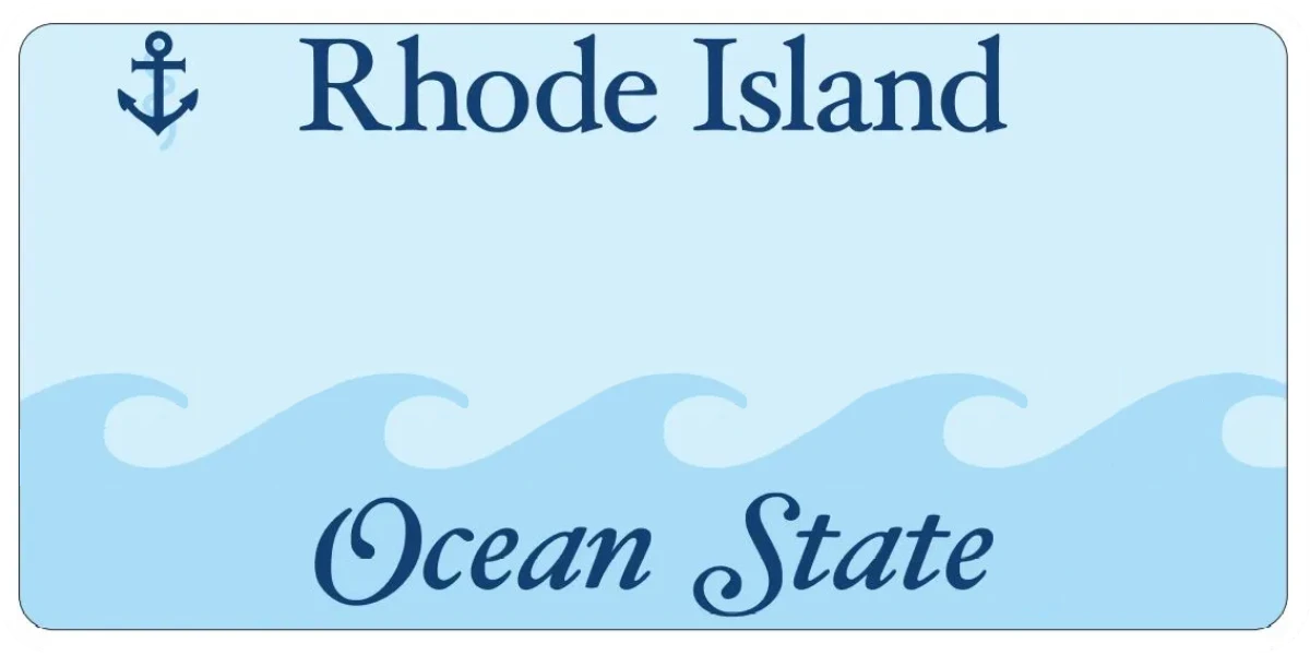 Rhode Island license plate visualization