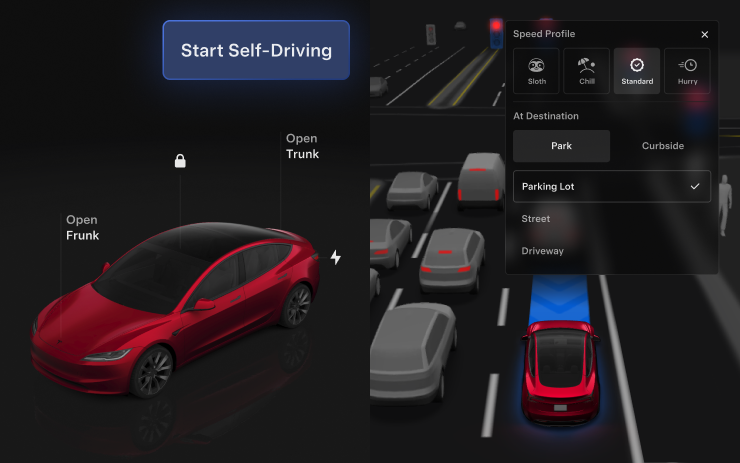 Tesla UI Improvements feature in update 2025.32.8.16