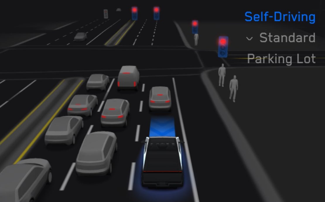 Tesla FSD (Supervised) v14.1.5 feature in update 2025.38.8.5