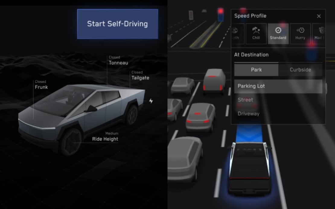 Tesla UI Improvements feature in update 2025.38.8.5