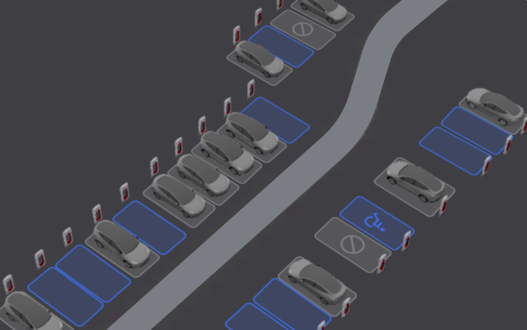 Tesla Supercharger Site Maps feature in update 2025.45.10