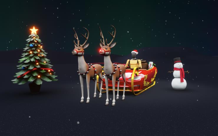 Tesla Santa Mode Updates feature in update 2025.45.32.1