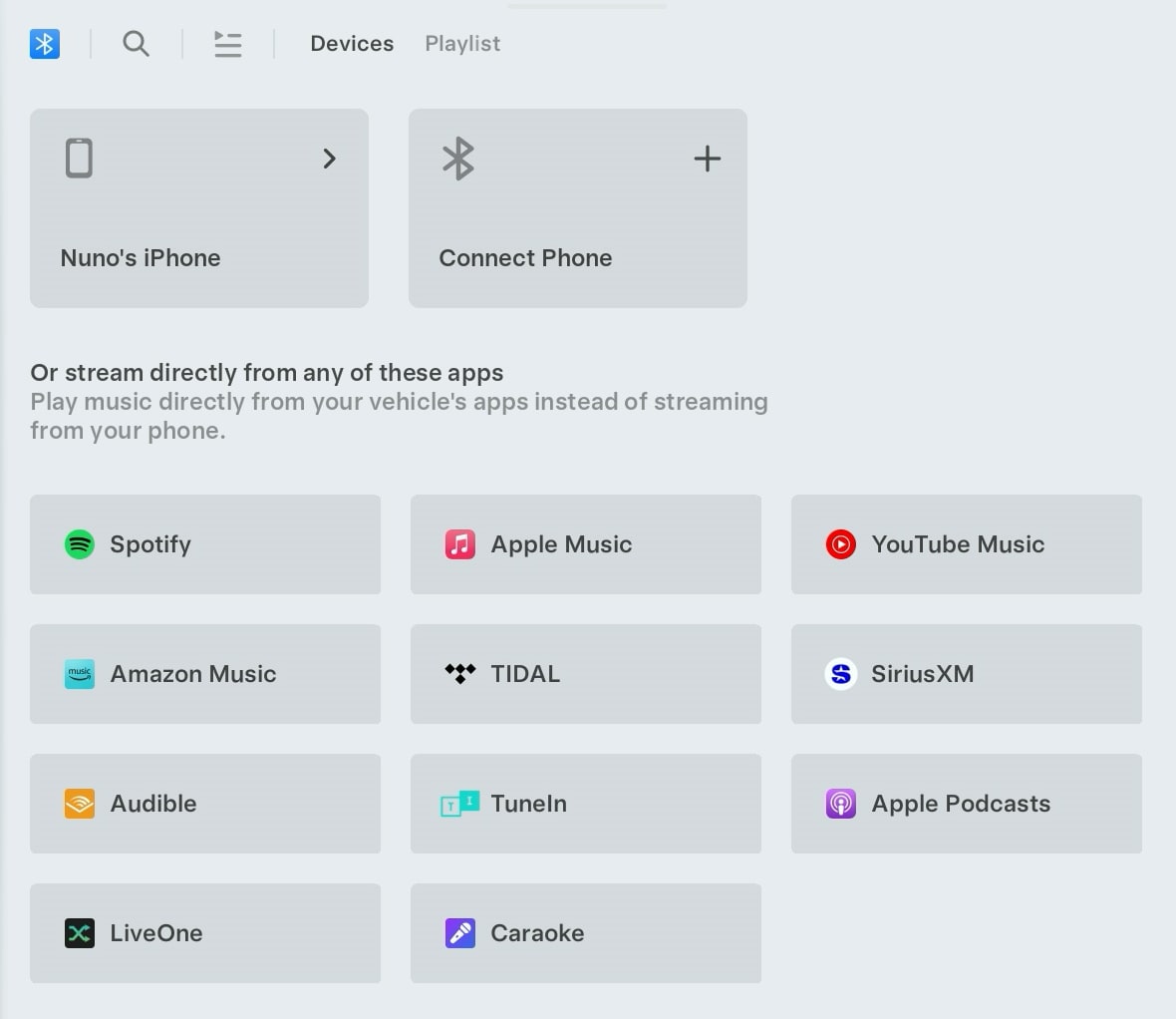 Tesla Bluetooth Player feature in update 2025.8.3
