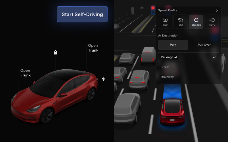 Tesla UI Improvements feature in update 2026.27.6