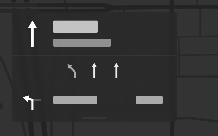 Tesla Navigation Lane Guidance feature in update 2026.20.6.1