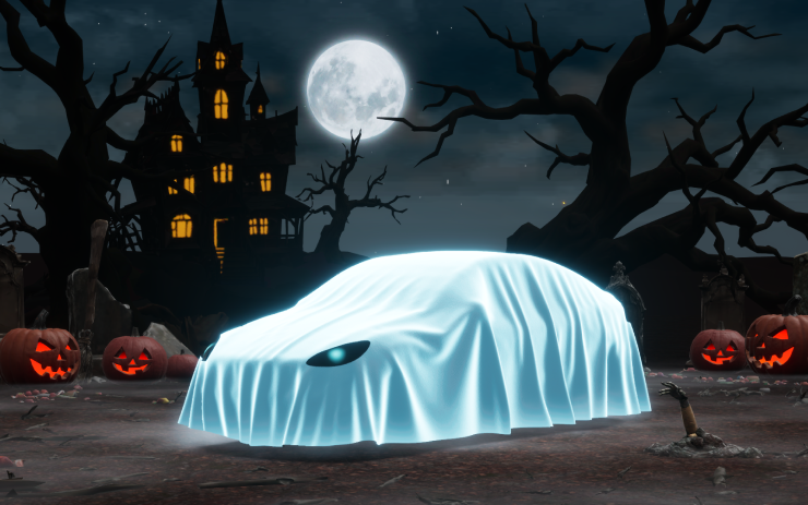 Tesla Halloween Mode feature in update 2026.38.3.1