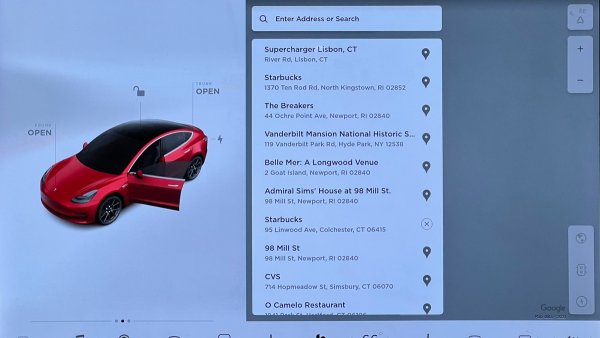 Delete Navigation History on a Tesla