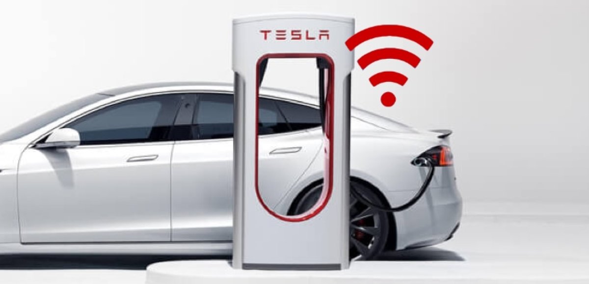 Tesla to add WiFi to their Superchargers