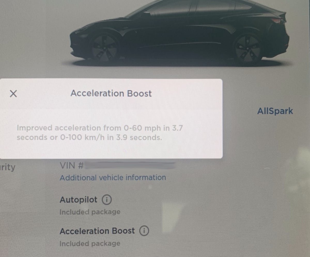 An owner independently tests out Tesla's Acceleration Boost