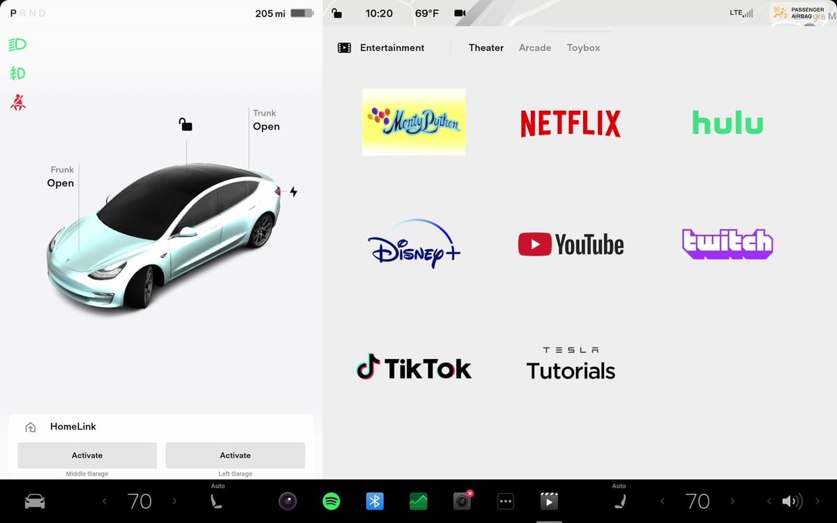 Tesla Appears to be Adding Support for More Streaming Services to Tesla Theater