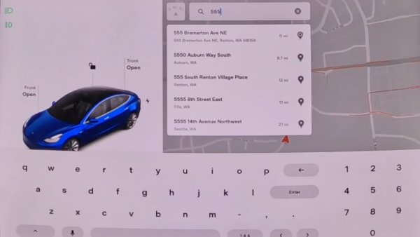 Tesla to add improved navigation search results