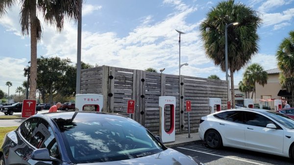 Tesla has started to add Starlink connectivity to Superchargers