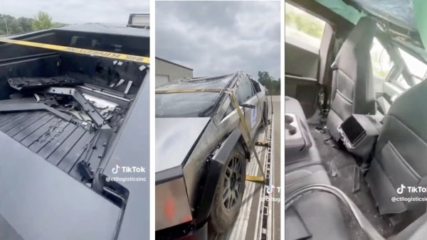 Tesla Cybertruck Holds Up Well After Rollover Test