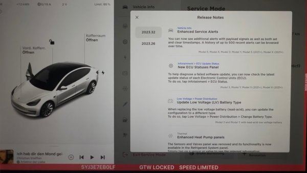 Tesla Adds Service Mode Specific Release Notes in Software Update 2023.32