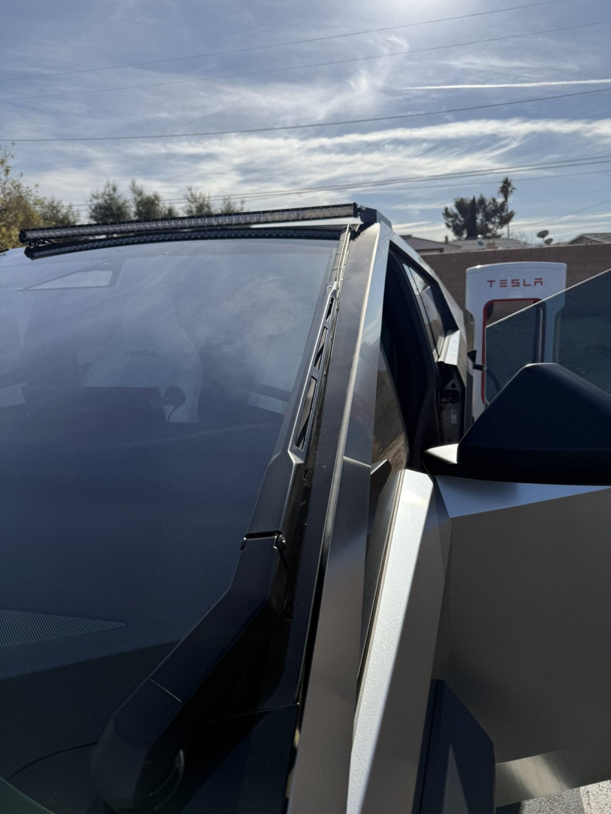 Cybertruck's massive wiper blade - only Tesla offers it, for now.