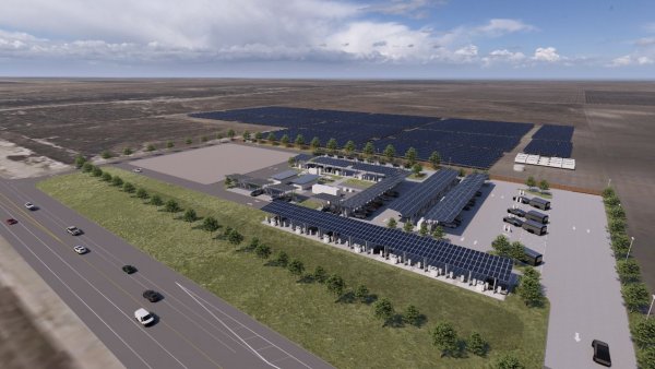 Tesla Breaks Ground on World's Largest Supercharger, Featuring Solar, Megapacks and Canopies
