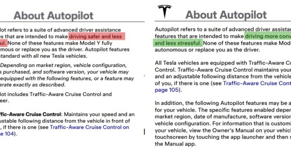Tesla Removes "Safer" Claim From Autopilot Description, but Data Says It Is