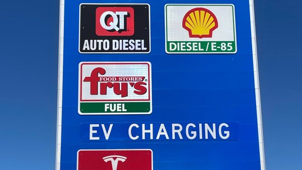 Tesla Superchargers Get First-Ever Highway Sign
