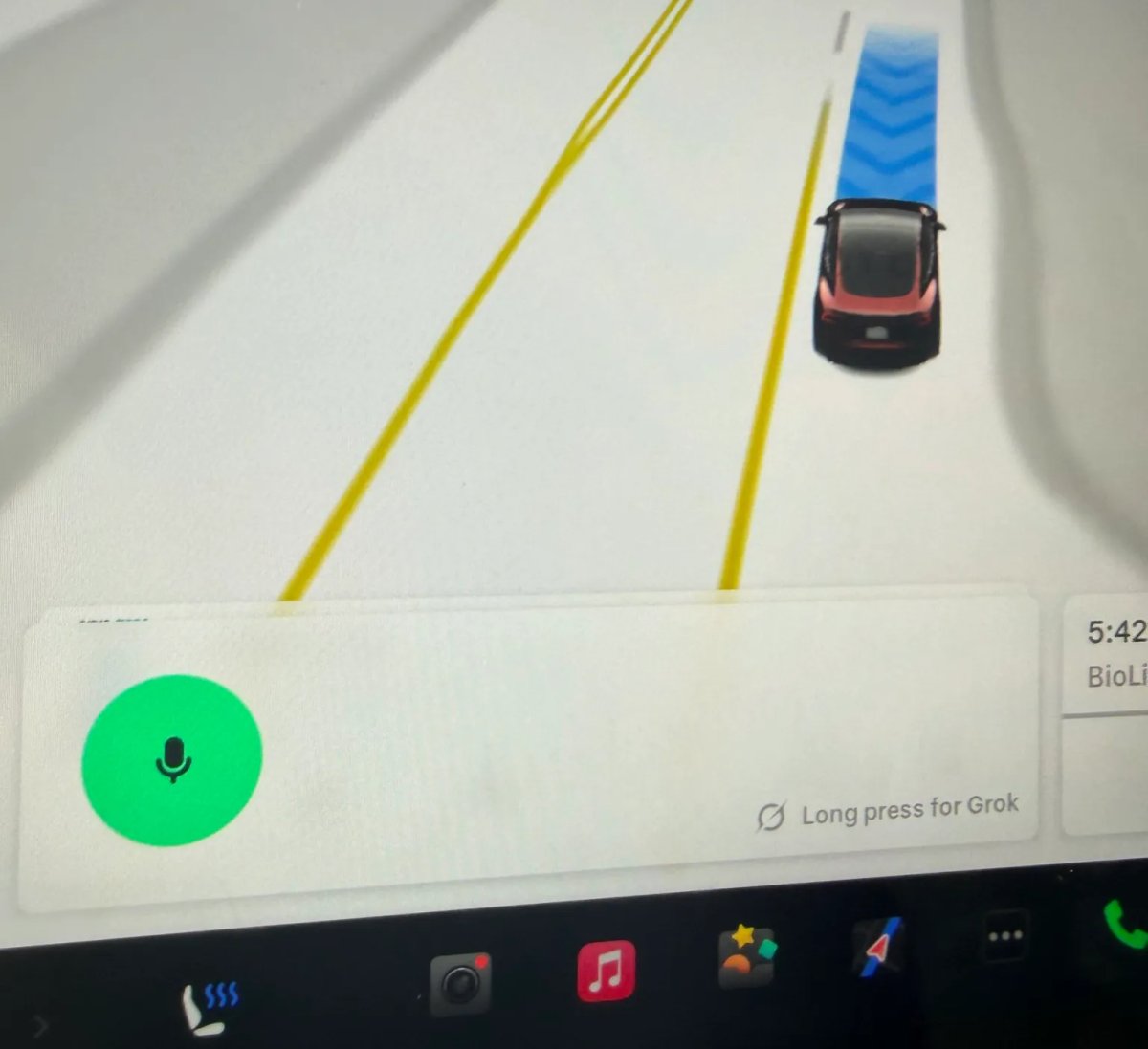 Tesla Grok Reminder feature in update 2025.32