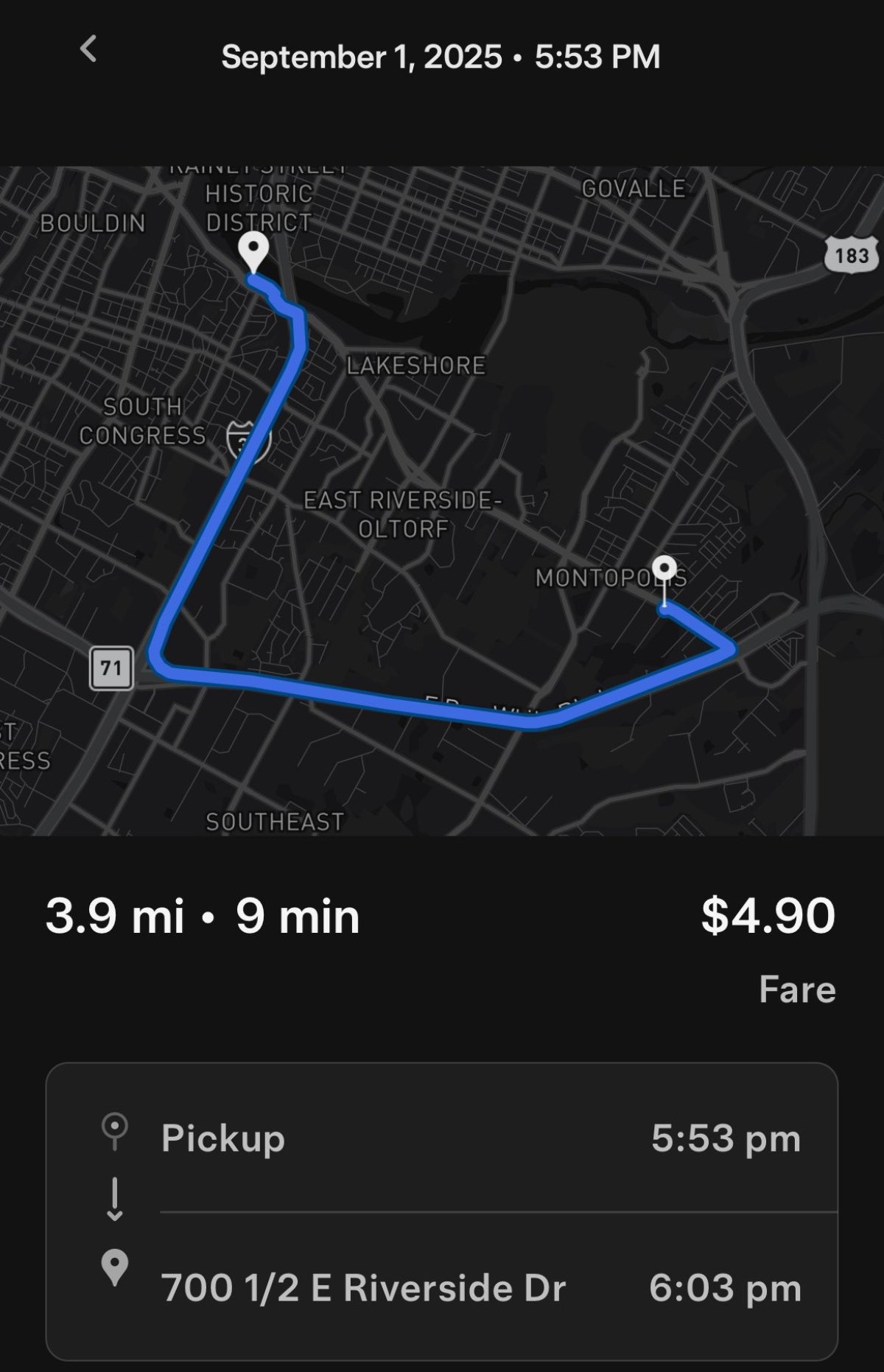 Tesla Add Stop at End of Ride feature in update 25.8.10