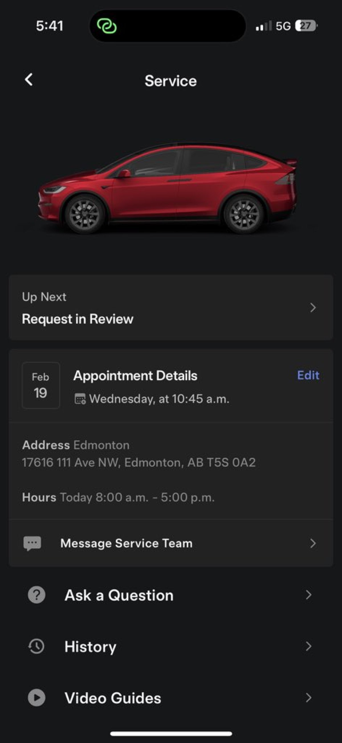 Tesla Use Robotaxi Instead of Loaner feature in update 4.60.5