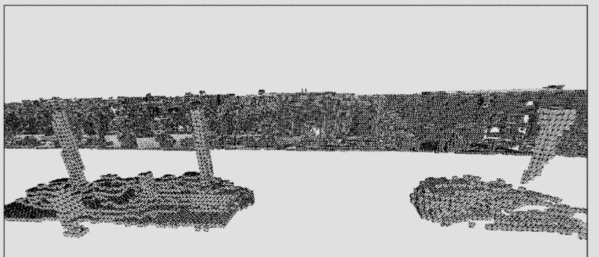 The voxel-space generated by the AI Model.