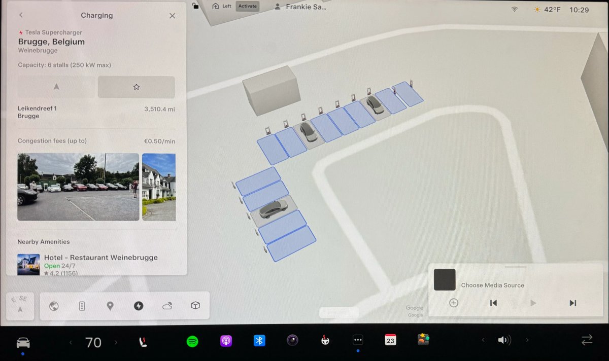 Tesla Supercharger Site Maps Expanded feature in update 2026.2.9.8