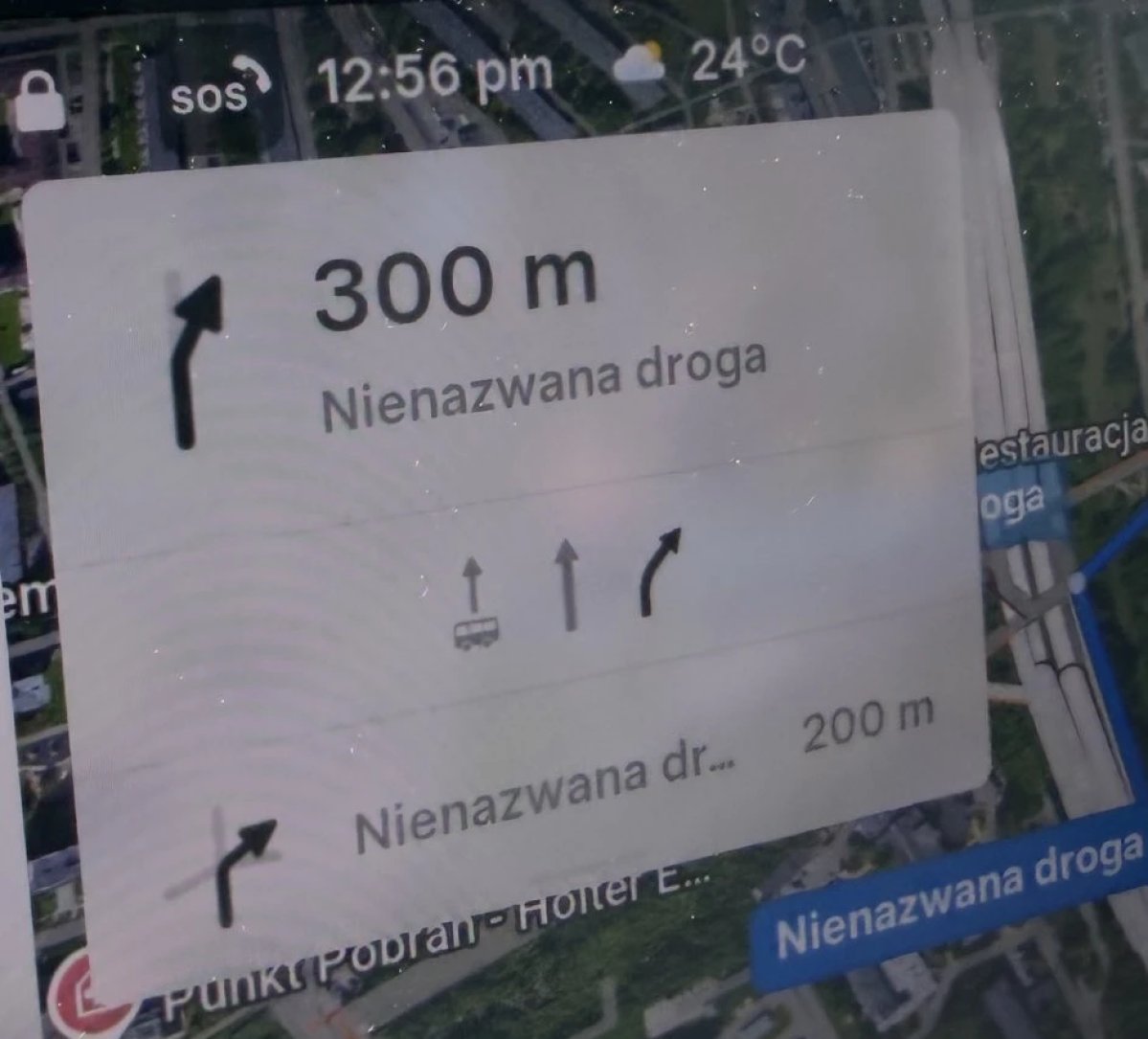 Tesla Bus Lanes feature in update 2026.20