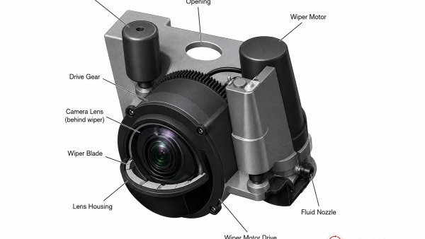 Tesla Patents Self-Cleaning Camera Lens With Built-In Wiper