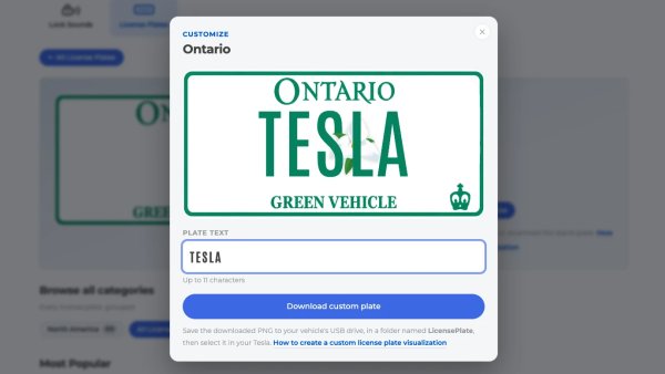 Introducing Our Personalized Tesla License Plate Generator [Update: Now Supports Canada!]