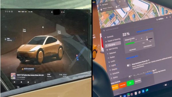 Tesla Cybercab UI Reveals Split-Screen Map, Roaming and Rodeo Controls