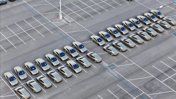 Tesla Cybercab Fleet Spotted at Giga Texas as Production Ramps