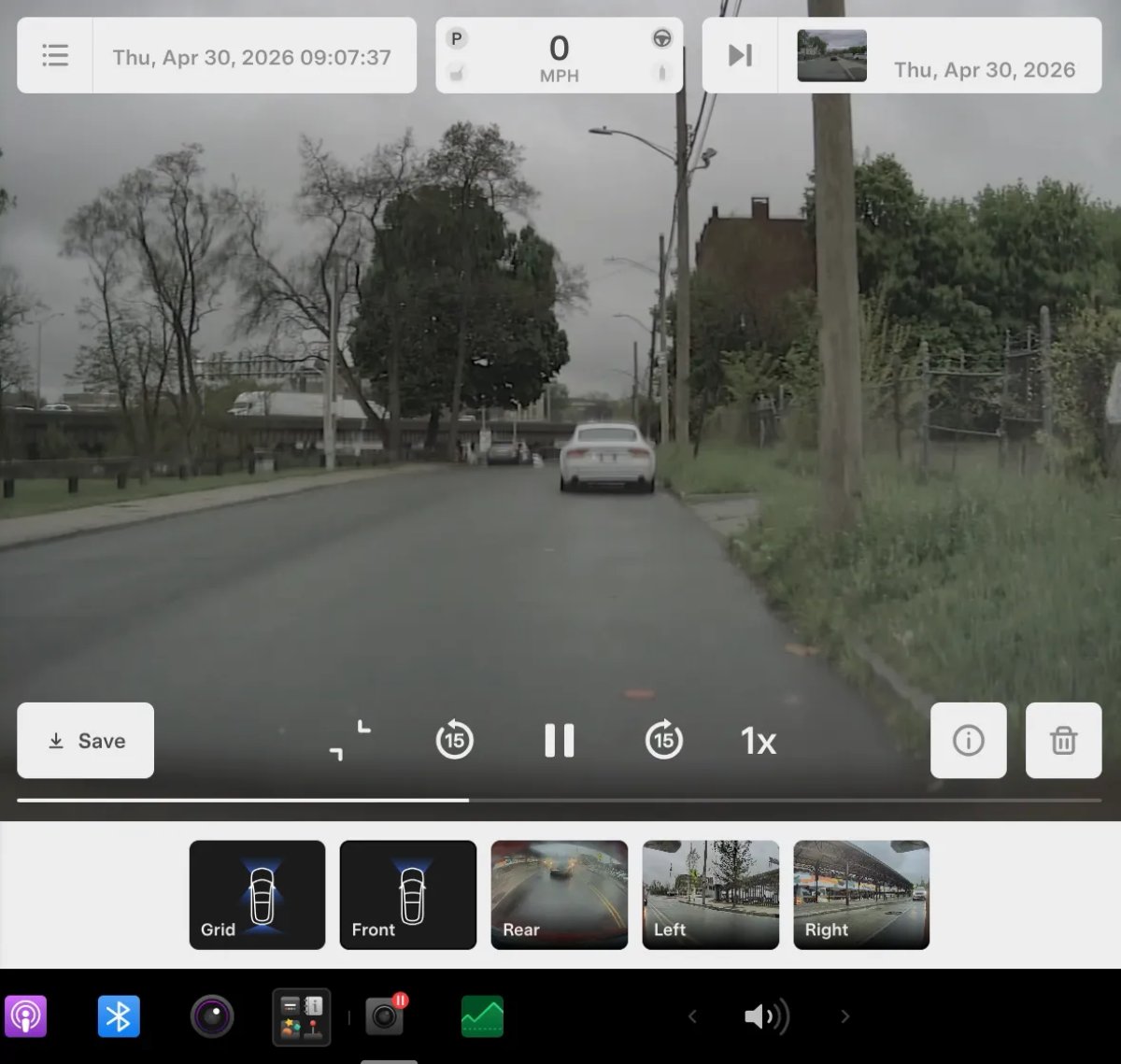 Tesla Save Recent Dashcam Videos feature in update 2026.14.6.10