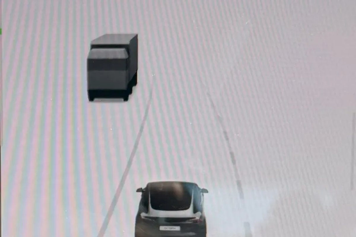 Tesla Euro Semi Visualization feature in update 2026.14.6.10