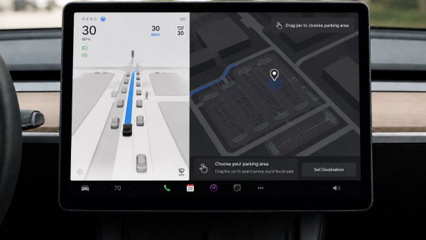 Watch Tesla FSD Hunt a Newly-Opened Parking Spot Across a Lot