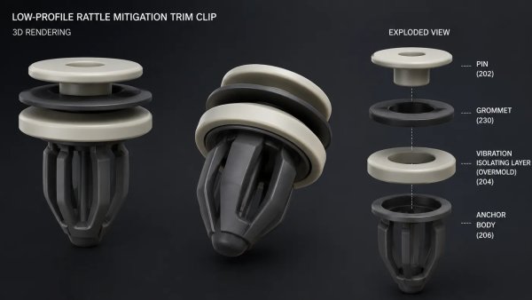 Tesla Patents New Trim Clip to Reduce Rattles and Vibrations