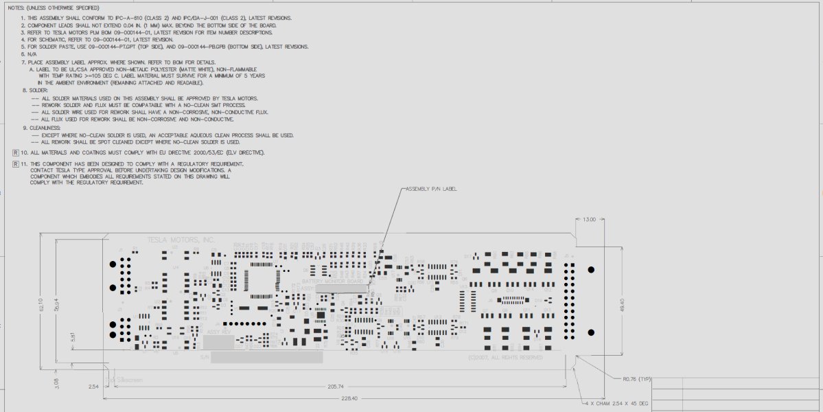 The Roadster BMS diagram