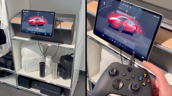Tesla Adds Interactive Vehicle Screens to Select Showrooms [VIDEO]