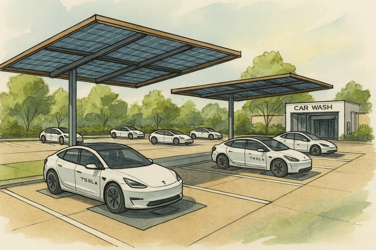 Illustration by AI of a wireless charging station